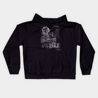 architectural notes Kids Hoodie